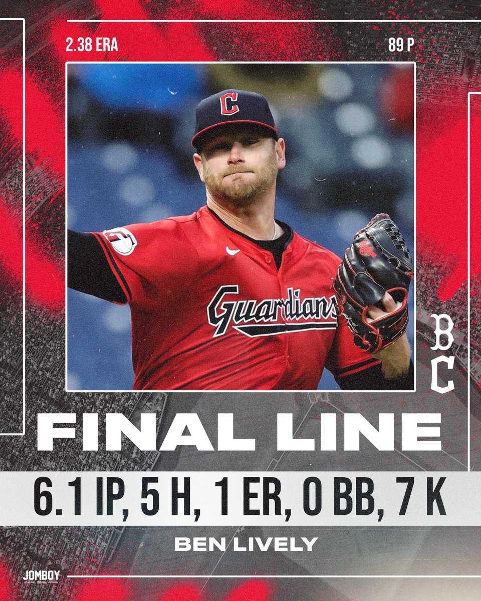 A solo shot was Ben Lively's lone blemish tonight