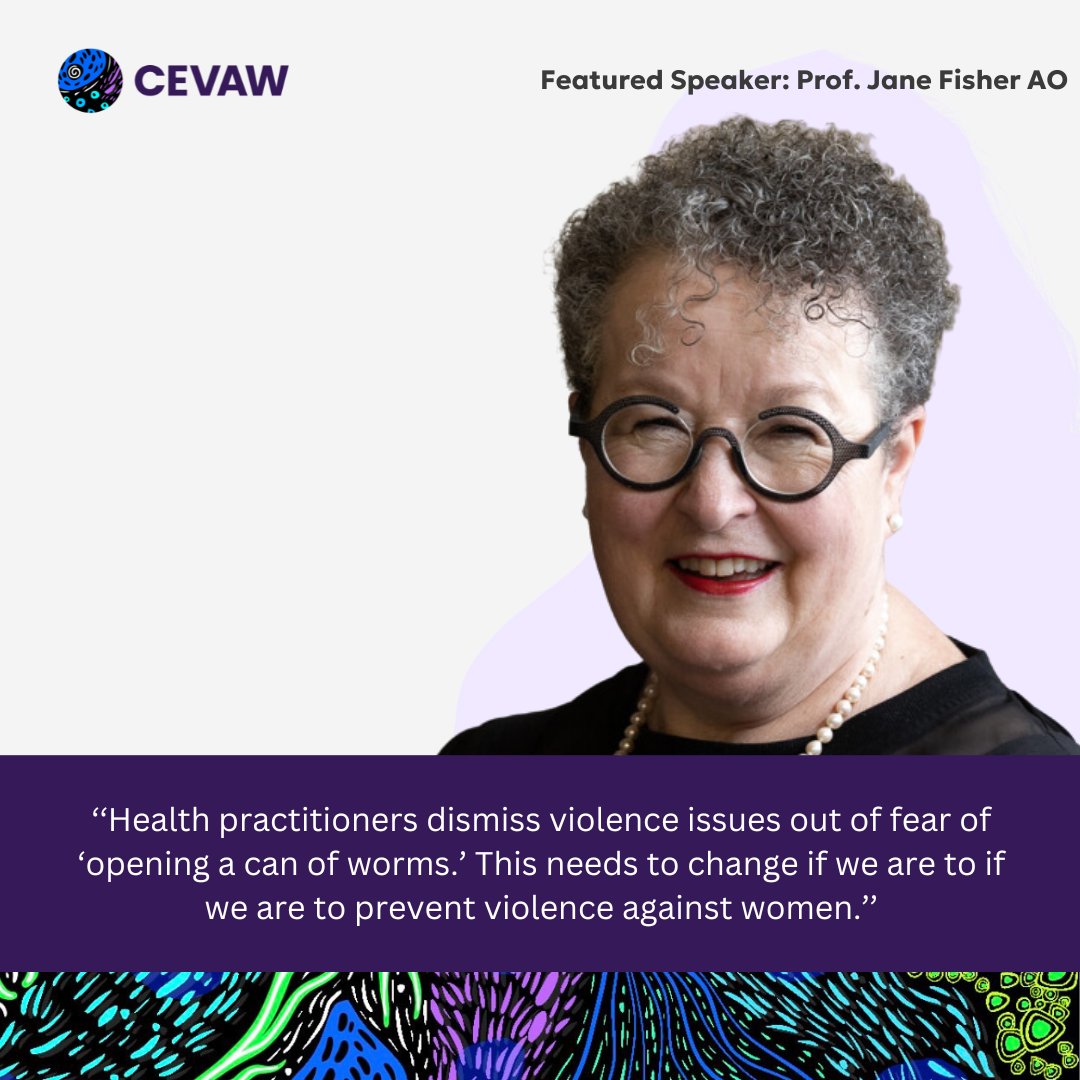 A magnificent turnout for @_CEVAW's session at #WHSMelbourne2024.

Prof @Jane_Fisher1, CEVAW Chief Investigator, stated, ‘‘Health practitioners dismiss violence issues out of fear of ‘opening a can of worms.’ This needs to change if we are to if we are to prevent #VAW.’’

 #women