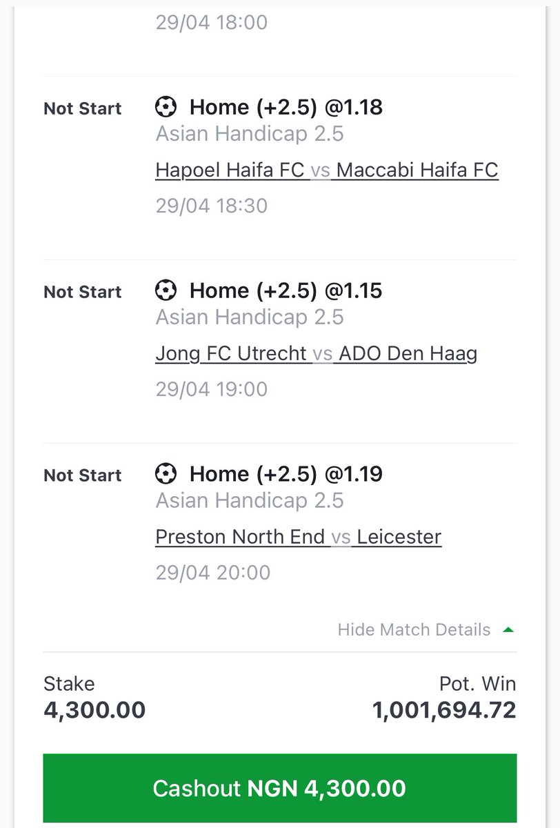 Who is online this game take me the whole day today to book handicap 3 and 4 all home no away… this is a must win. Give me 100 likes and 50 repost and I will drop the code let go there !!!!