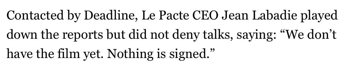 No, it hasn’t been.