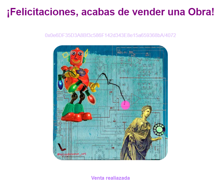 by_lauratovar's tweet photo. ¡¡¡Super gracias al coleccionista que ha comprado 1 de mis obras de la serie: "¡Machine... No hay conexión! 4" en @Spacesartnft !!! 🚀🚀🚀🤩👏👏👏
 
⚡️Pueden ver más de mi serie disponible aquí: https://t.co/d6qwtXn4CM https://t.co/GSiZ4u9XEe