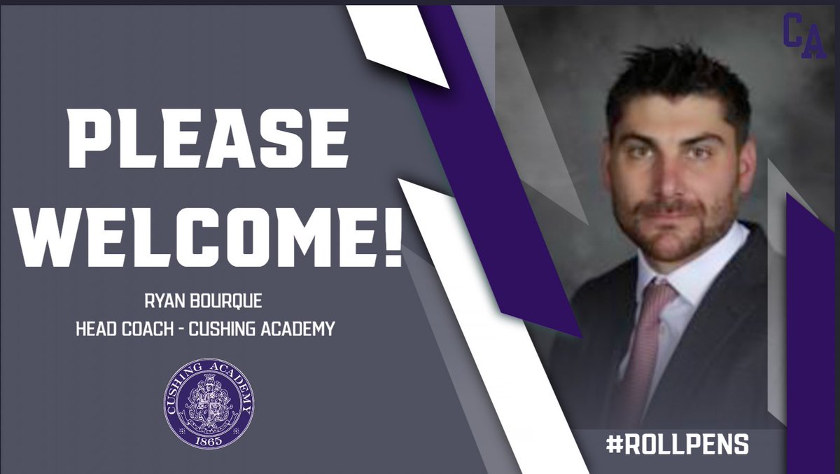 🚨🚨🚨We are so excited to welcome back Ryan Bourque ‘09 as our new Head Coach. Ryan brings tremendous energy and insight to our program after a decorated pro hockey playing career and experience coaching in the ECHL and at the NTDP. Welcome home Coach! #RollPens 🐧