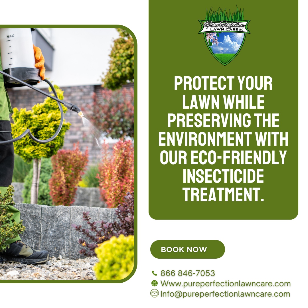 Protect your lawn while preserving the environment with our eco-friendly Insecticide Treatment. 

🌐 pureperfectionlawncare.com
📞 866 846-7053
📧 Info@pureperfectionlawncare.com

#PurePerfectionLawnCare #lawncare #landscaping #lawn #lawnmaintenance #landscape #grass