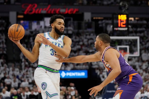 LATINOS GO HEAD-TO-HEAD IN THE NBA PLAYOFFS!!! Can Devin Booker and the @Suns even the series and gain home court advantage? Or can Karl-Anthony Towns and the @Timberwolves take a 2-0 lead to Phoenix? #ItTakesEverything #RaisedByWolves