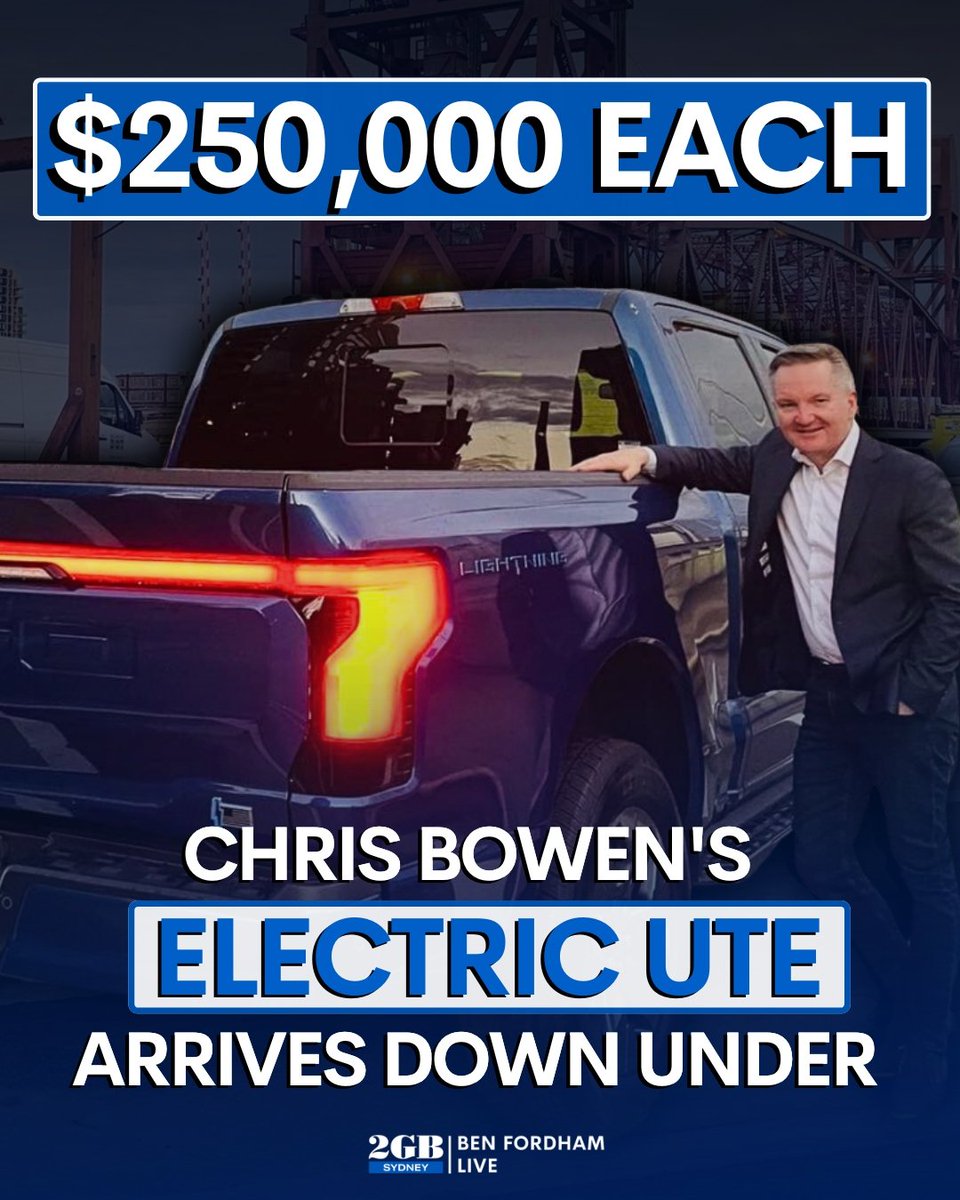 Chris Bowen’s “hugely popular” electric ute has arrived down under. But it won’t come cheap… It’ll set you back around $250,000! Listen to the details HERE. 🎧omny.fm/shows/ben-ford…🎧