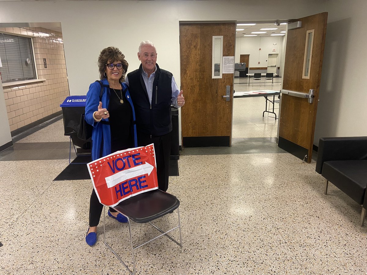 Denise and I today exercised our right to vote 🇺🇸