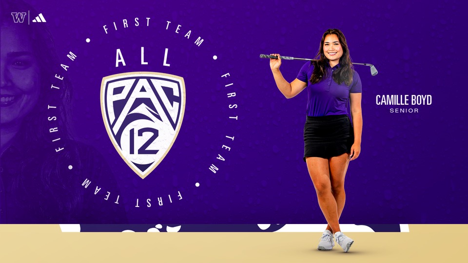 Congratulations to UW senior Camille Boyd, who has earned a place on the 2024 All-Pac-12 First Team! Way to go, Camille! More: gohski.es/3WdAdbf #GoHuskies!