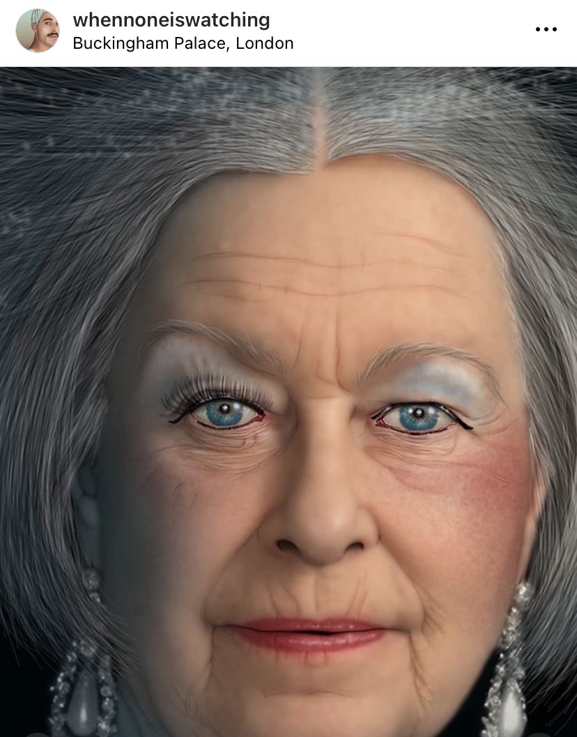 #royalfamily #QueenElizabethII #saulzanolari #digitalportrait