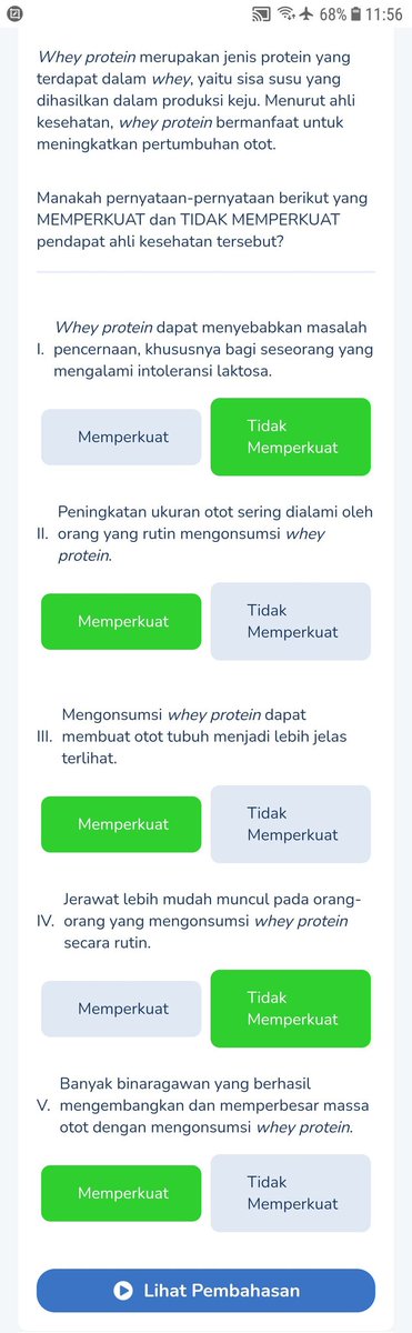 TIPS CEPAT MENGERJAKAN "MEMPERLEMAH, TIDAK MEMPERLEMAH, MEMPERKUAT, TIDAK MEMPERKUAT"