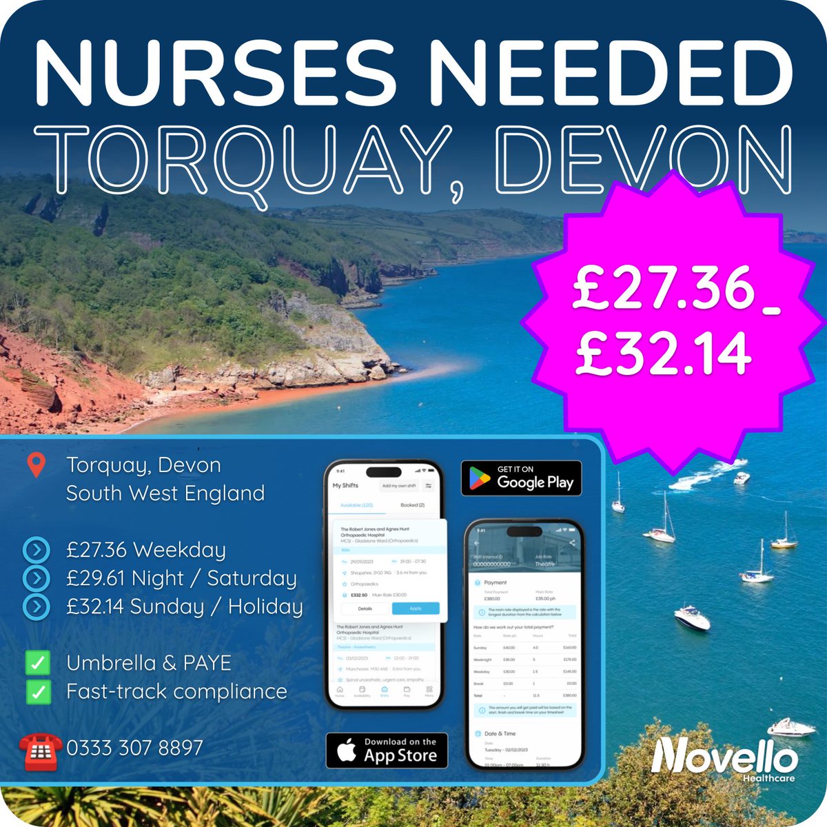 💥 NURSES NEEDED IN DEVON 🚀

Visit our website to read more / call for more info!

bit.ly/3xHQw5Z
 
#nursejobs #rgnjobs