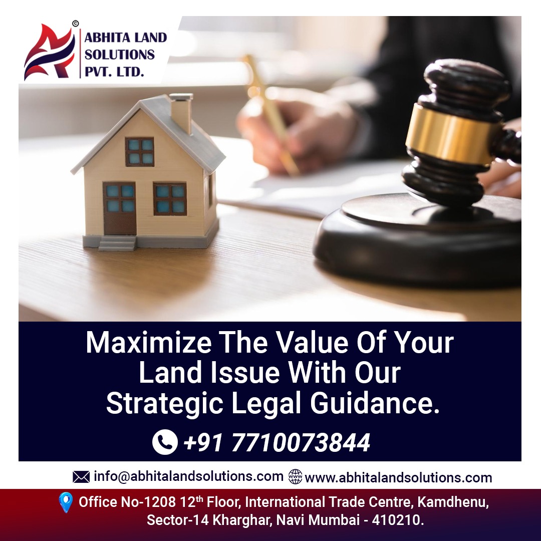 Unlock the full potential of your land with our strategic legal expertise. Maximize value, and minimize hassle. #LandRights #LegalAdvice #LegalServices #LegalSolutions #LegalAdvocate #landmatter #landsolution #landservice #LegalExperts #abhitalandsolutions #kharghar #navimumbai