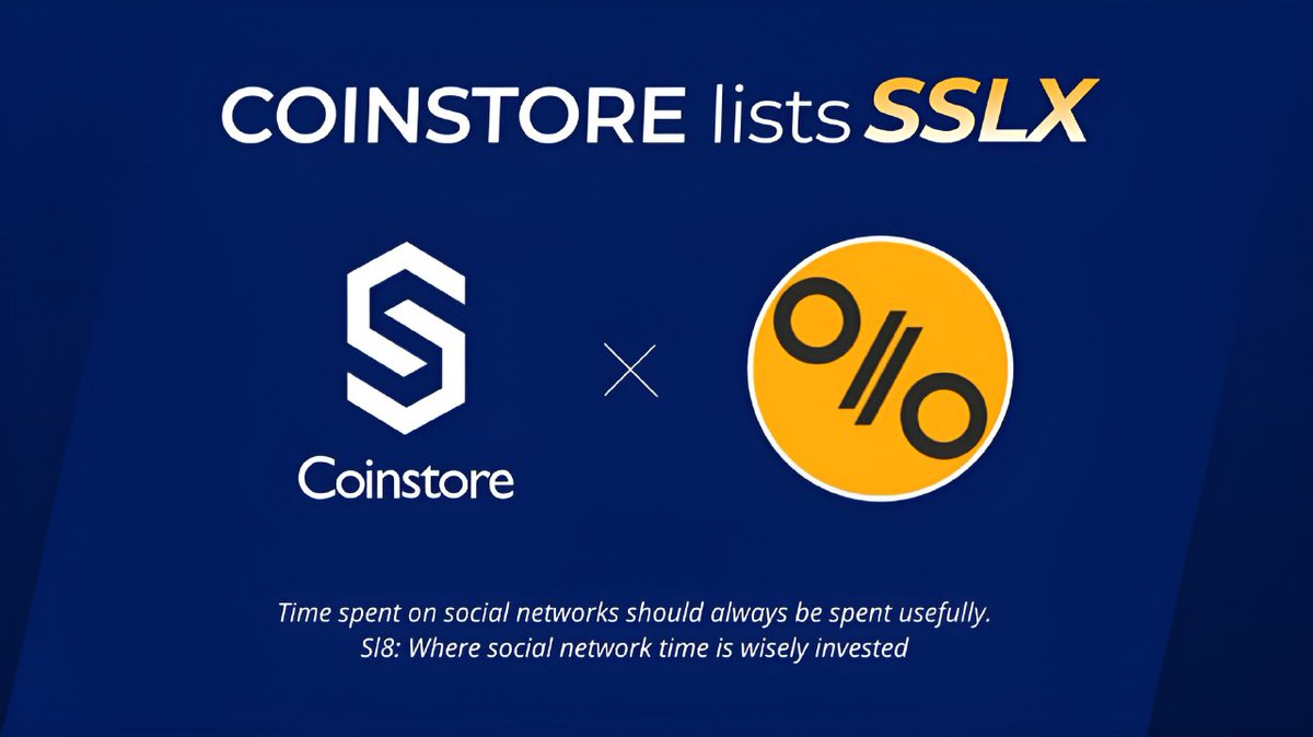 Seamlessly integrated with Stellar DLT, Sl8 $SSLX is paving the way for the future of social networking. Get ahead of the curve and join the platform where innovation meets opportunity.
h5.coinstore.com/h5/signup?invi…

#SSLX #Coinstore

@_s_l_a_t_e_ @CoinstoreExc