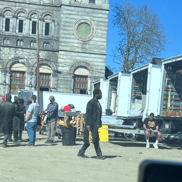 🎥#TWDDeadCity Season 2: Episode 202 (4/23/24) Filming Episode 2 continued today at St. Jean Baptiste Church in Lowell, MA. Negan & The Croat present again. Filming has officially wrapped there as of 10pm.