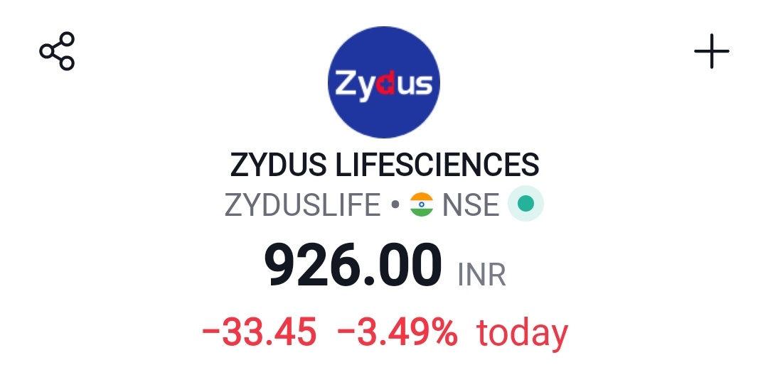 Zydus Lifesciences reports that the USFDA inspection at their facility near Vadodara, in Jarod, has concluded with 10 observations.

#Nifty #Nifty50 #banknifty #niftybank #Dow #SP500 #Nasdaq #stockmarket #Bitcoin  #zerodha #stocks