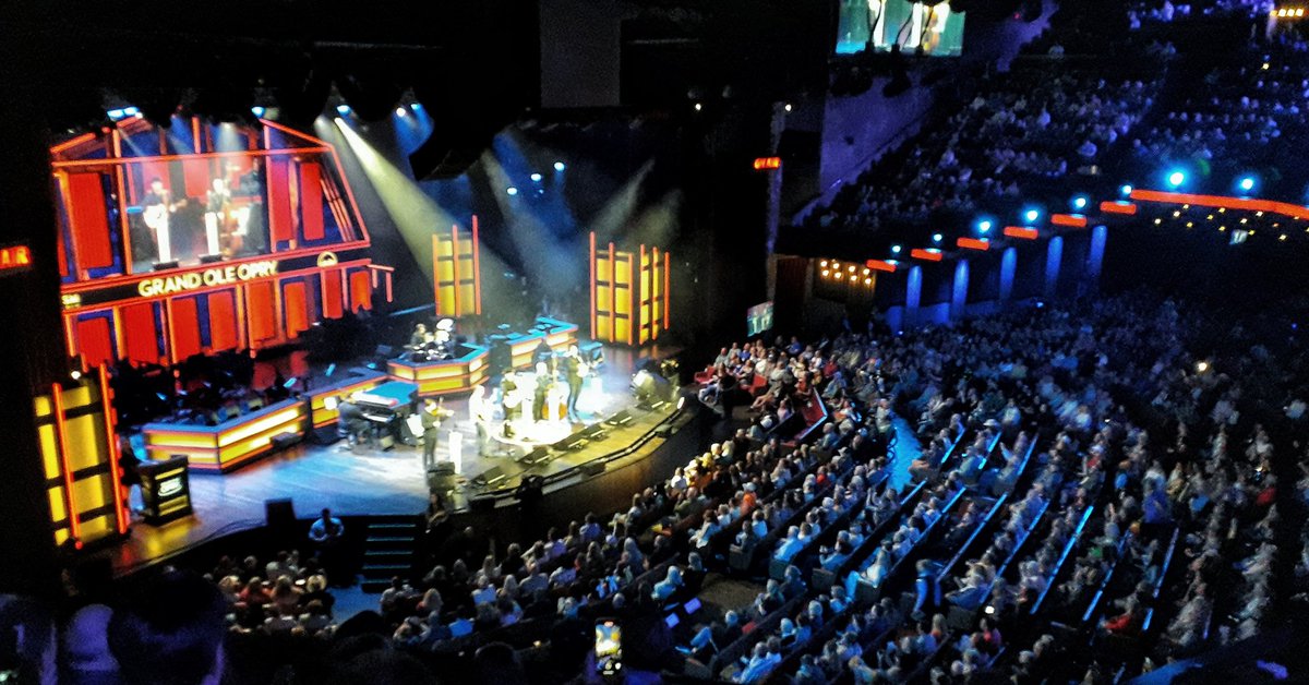 Tonight experienced a good cross section of music at the mecca of Country the Grand Ole @Opry. Generally it was entertaining and delivered exactly what the audience in cowboy hats, boots and shirts demanded. 
#grandoleopry