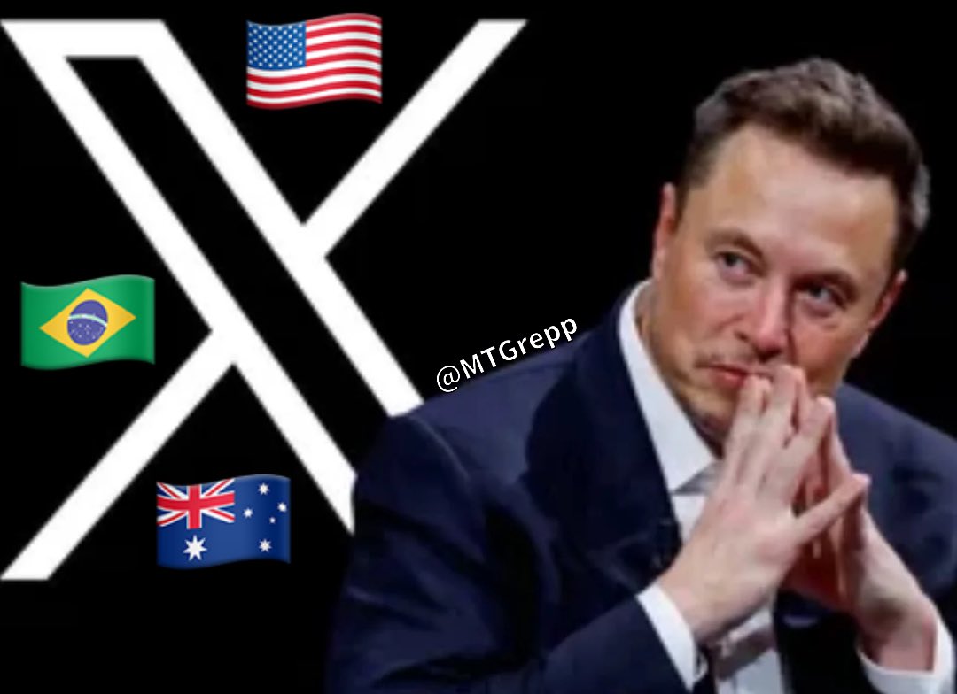 🇧🇷 Brazil wants to censor 𝕏 🇦🇺 Australia wants to censor 𝕏 🇺🇸 Democrats in America want to censor 𝕏 Elon doesn’t think an unelected official from another country should control Free Speech DO YOU AGREE with Elon Musk ?