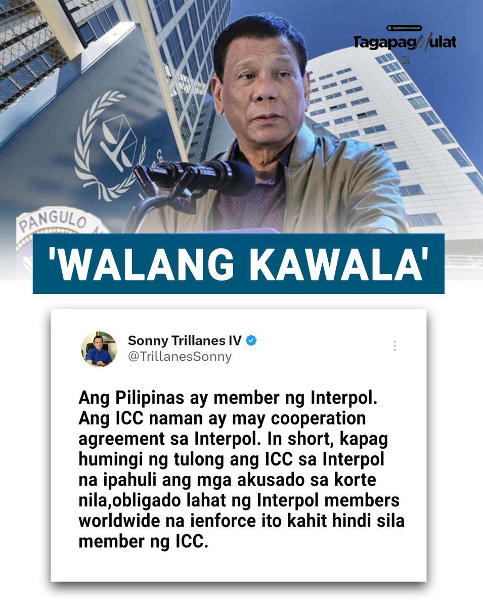 Walang kawala! Welcome ICC, justice for all victims of Duterte 🇵🇭