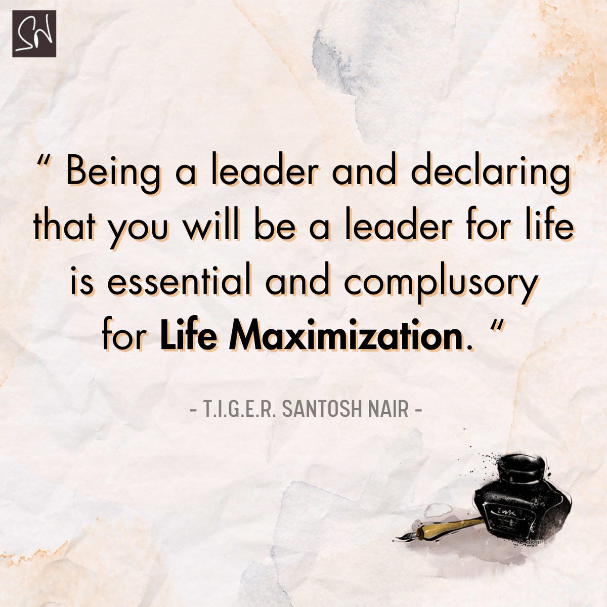 IamSantoshNair's tweet image. Declaring yourself a leader for life is not just a choice—it&apos;s essential for maximizing your potential. Leadership is a lifelong commitment to growth and influence. Are you ready to lead every day? 🌍 #LeadersForLife #LifeMaximization #SNWISDOM