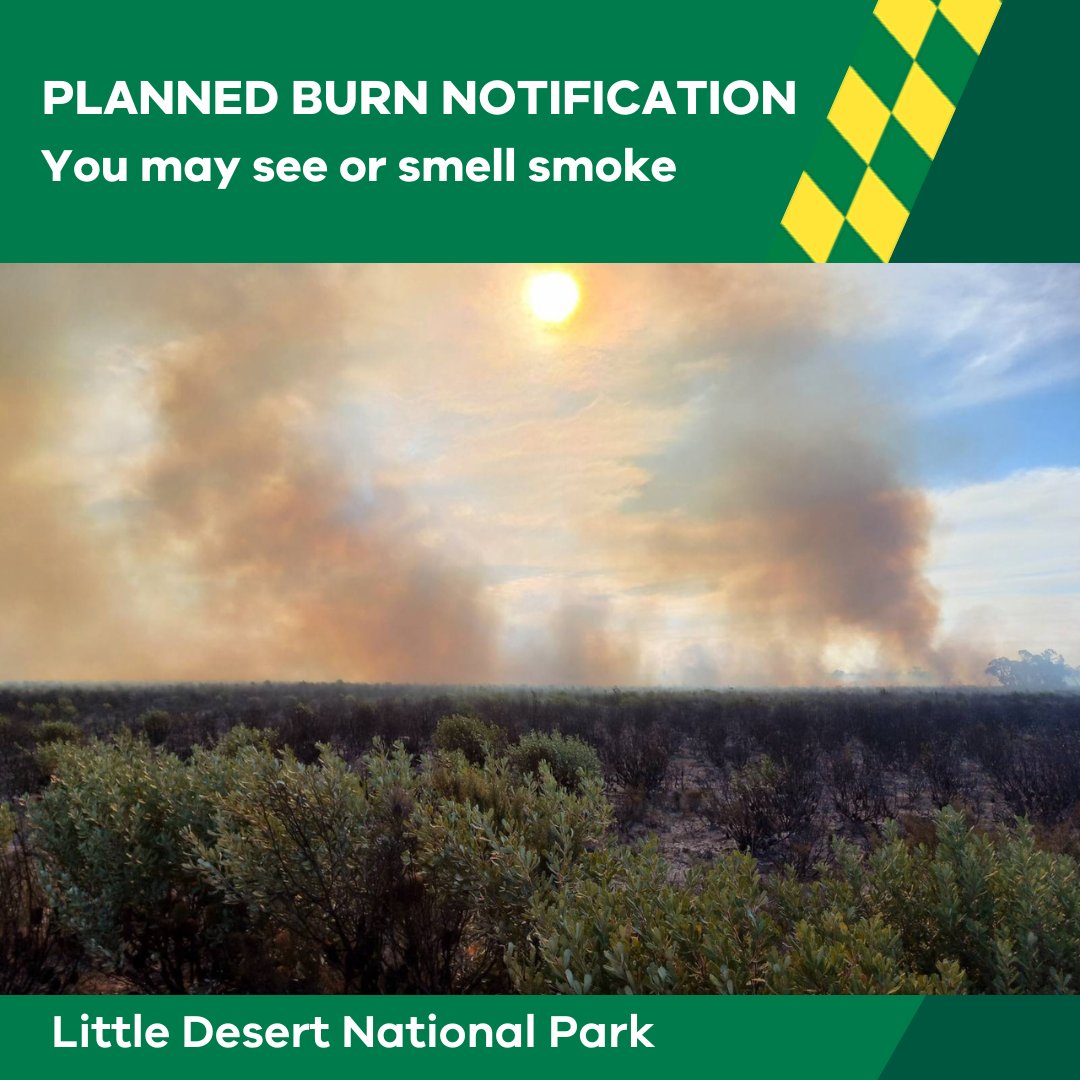 Our crews are #PlannedBurning in #Nhill over the next few days. You may see or smell smoke. More info at: vic.gov.au/plannedburns #FFMVic
