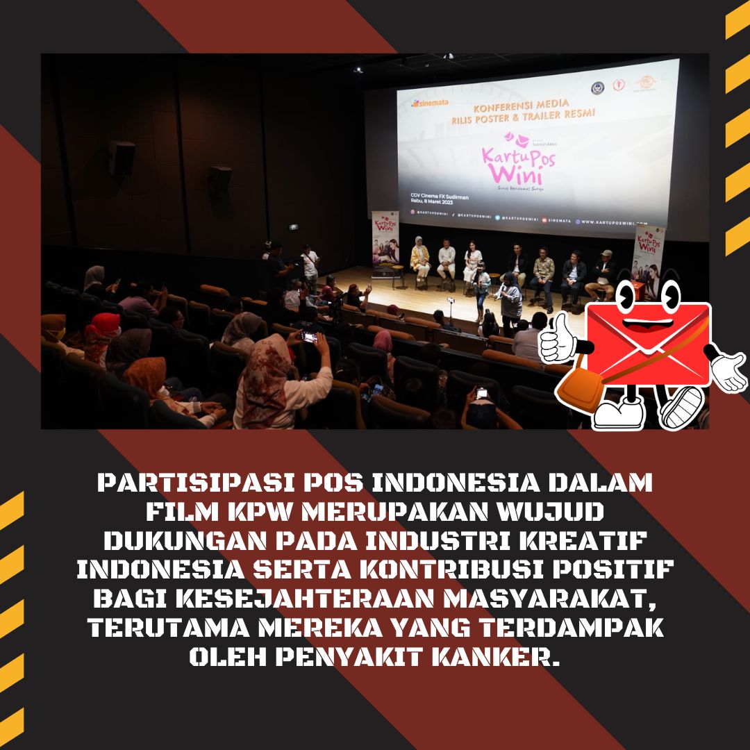 nesyaaa_ft's tweet photo. Tidak melulu bergerak dalam bidang jasa pengiriman dan logistik, PosIND juga berpartisipasi dalam dunia perfilman yang memberikan kontribusi positif bagi kesejahteraan masyarakat.
@PosIndonesia
#PosIND
#PosIndonesi https://t.co/WLuAgackYt