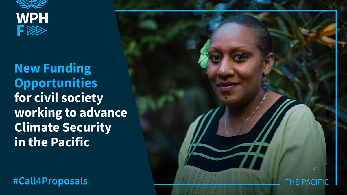 📢 #Opportunity Call for Proposals on #ClimateSecurity in the #Pacific region! 🌊is still open! Local CSOs working to enhance women’s participation & leadership in climate security & justice are encouraged to #APPLY !
Deadline: 🗓️ 24 MAY 
👉  bit.ly/4ci1MW
 @wphfund