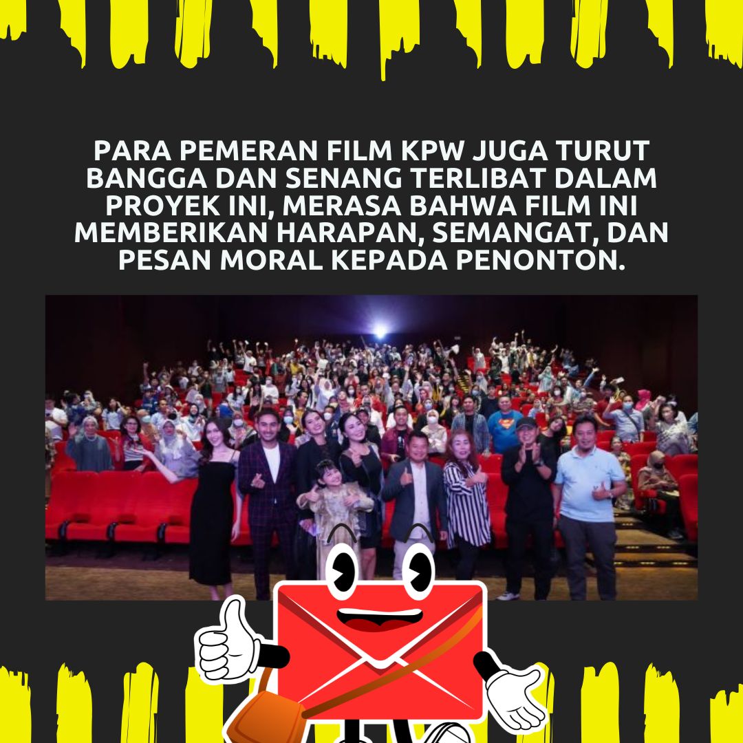 nesyaaa_ft's tweet photo. Sambutan positif sebagai bentuk apresisasi berbagai lapisan masyarakat atas adanya film KPW ini memberi rasa bangga tersendiri bagi yang terlibat pada pembuatan film ini yang juga telah memberi pesan moral serta harapan bagi penontonnya.
@PosIndonesia
#PosIND
#PosIndonesi https://t.co/9GRJmZCke7