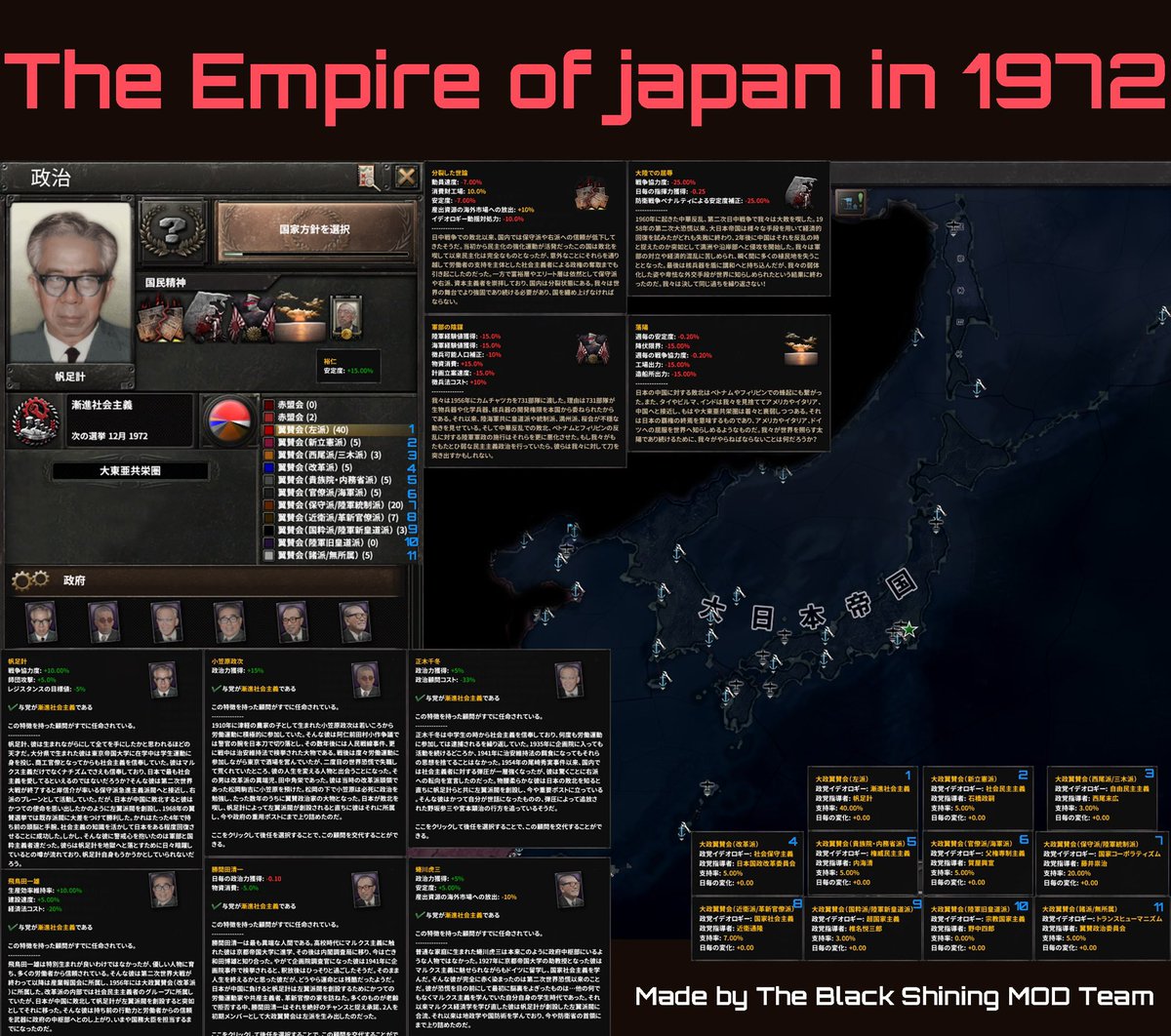 black_shining_l's tweet photo. #hoi4  #TBSmod https://t.co/lOj9gUIBD7
The Black Shining MODは大国のシナリオを制作して頂ける方を探しています！
興味がありましたら下記のサーバーリンクから入ってくれるとありがたいです！
シナリオ募集国家は以下の通り
満州、中華民国、ソビエト社会主義共和国連邦、フランス共和国 https://t.co/KyRa4mjEgO
