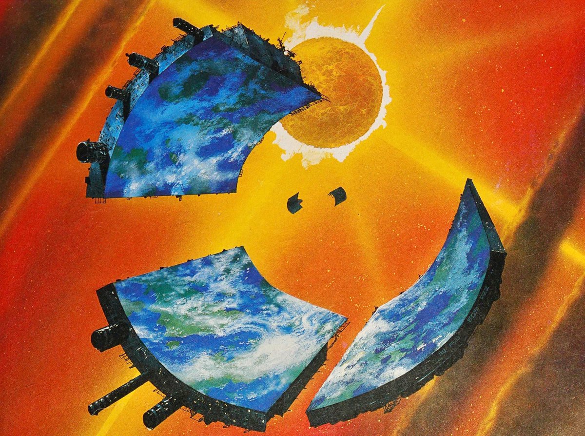 Chris Foss art from 'Diary of a Spaceperson,' 1991.