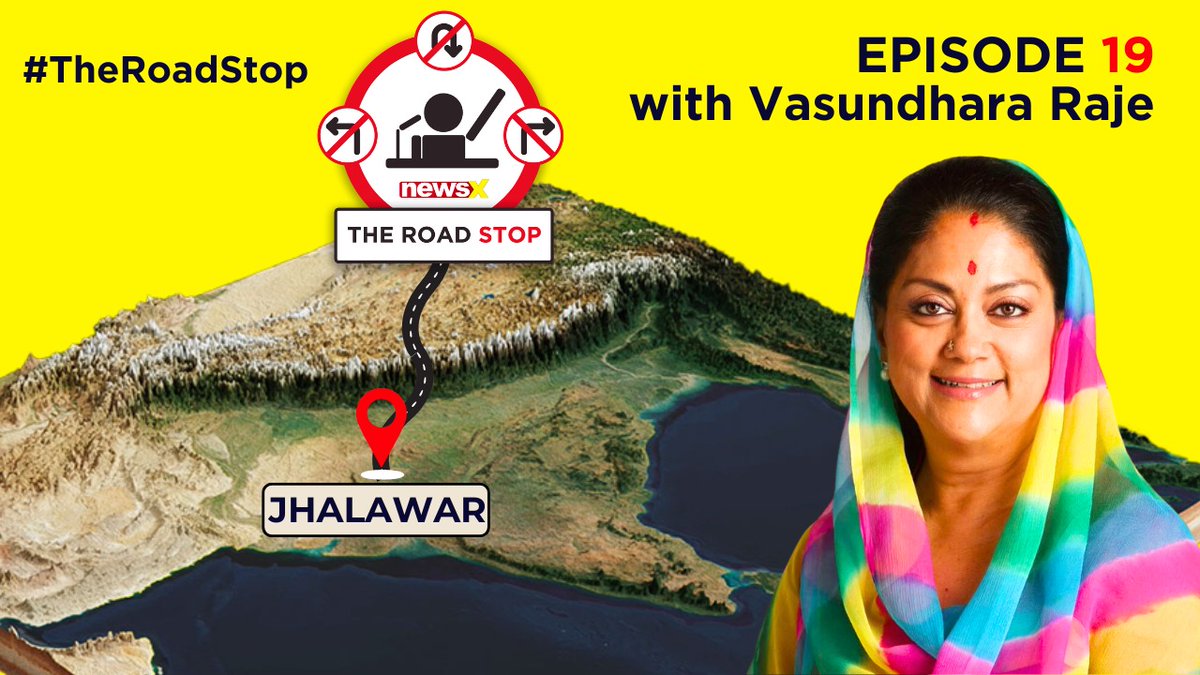 #TheRoadStop | In the 19th episode, we will take you on the roads of Jhalawar on a campaign trail with Former CM of Rajasthan Vasundhara Raje. Watch the special telecast at 12:30 PM today on NewsX. @VasundharaBJP #TheRoadStop #LokSabhaElections2024 📷 #Elections2024 #BJP…