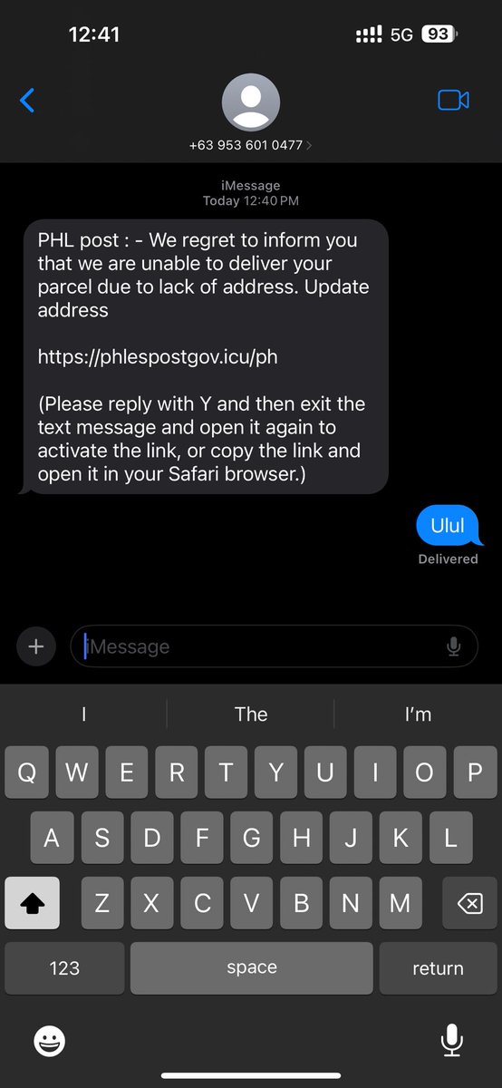 invincible512's tweet photo. Sosyal yung scammer. Naka iPhone. Sinipagan ang pang-i-scam. https://t.co/TmIchjkZLZ