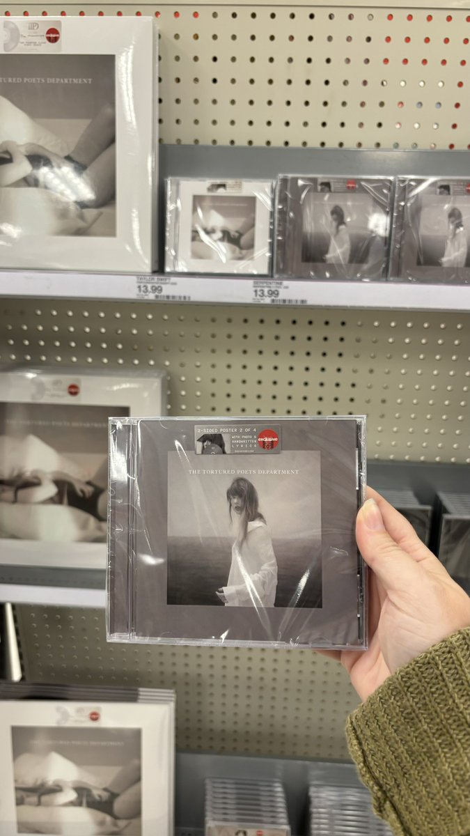 KaysPromotions's tweet photo. Also, I walked in to Target tonight just as they were playing Taylor. It was perfect! I was finally able to snag a cd. I went with The Albatross & my mom got The Black Dog so we have both. Love getting to celebrate release week at Target. 🥰
#TTPDTargetRun https://t.co/q4zC28o6Qp