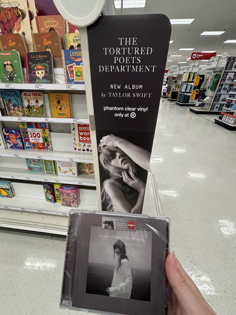 KaysPromotions's tweet photo. Also, I walked in to Target tonight just as they were playing Taylor. It was perfect! I was finally able to snag a cd. I went with The Albatross & my mom got The Black Dog so we have both. Love getting to celebrate release week at Target. 🥰
#TTPDTargetRun https://t.co/q4zC28o6Qp