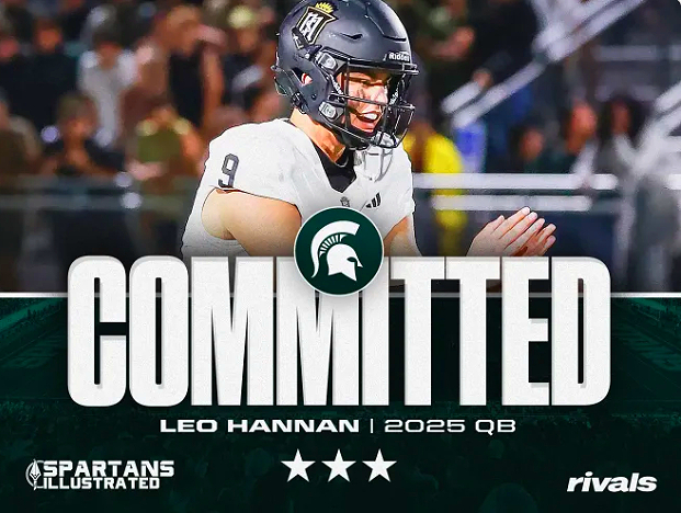 2025 QB Leo Hannan (Servite) commits to Michigan State: Click here: bit.ly/3w9U3K3 East Lansing felt like home for Leo and he was ready to make his decision. 'Distance was never a factor.' @LeoRHannan @ServiteFootball @classicqb