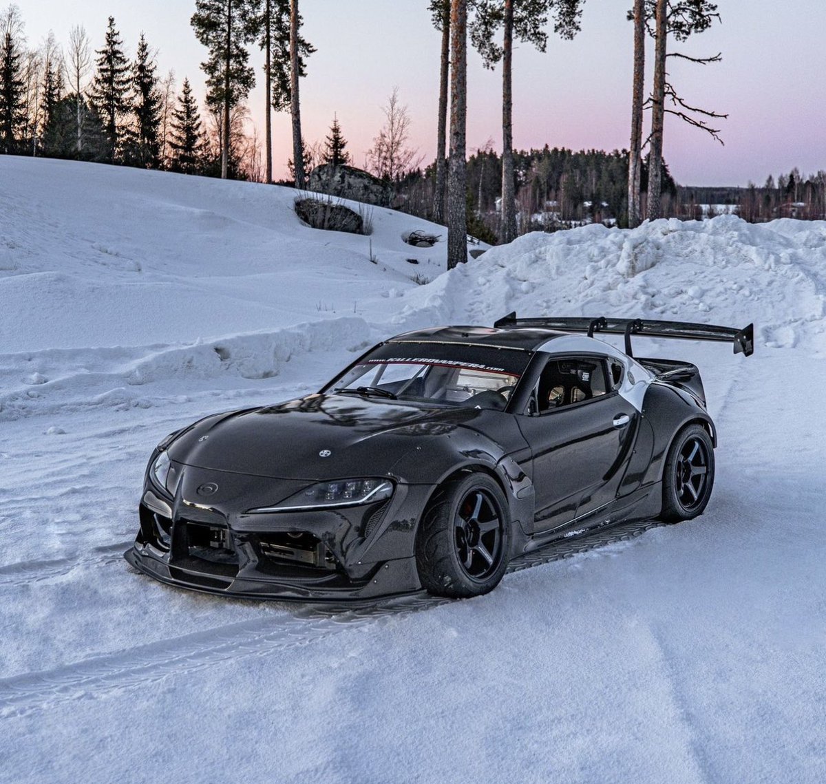 TunerScene's tweet photo. Snowy Supra ❄️ https://t.co/Imd4liagnC