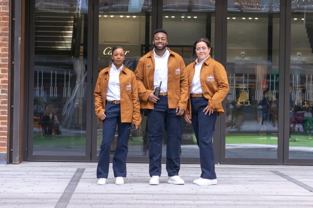 The new look Battersea Power Station Guest Services Team uniform 😍 looking fab team #batterseapowerstation #guestservices #guestexperience #customerexperience #employeeexperience