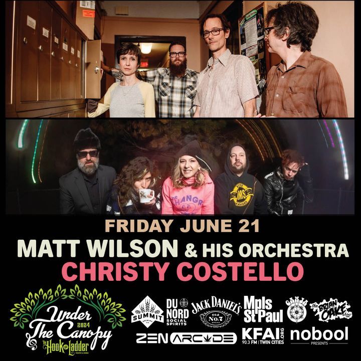 Tickets On-Sale NOW!
Matt Wilson & His Orchestra / Christy Costello 'Under The Canopy' at The Hook on Friday, June 23
--
BUY TICKETS ->> UTC24-Wilson-Costello.eventbrite.com
—
#UTC24 #TheHookMpls #NoboolPresents #Mpls #Minnesota #MnMusic #SummerConcerts #bands #music #shows #rock #indie