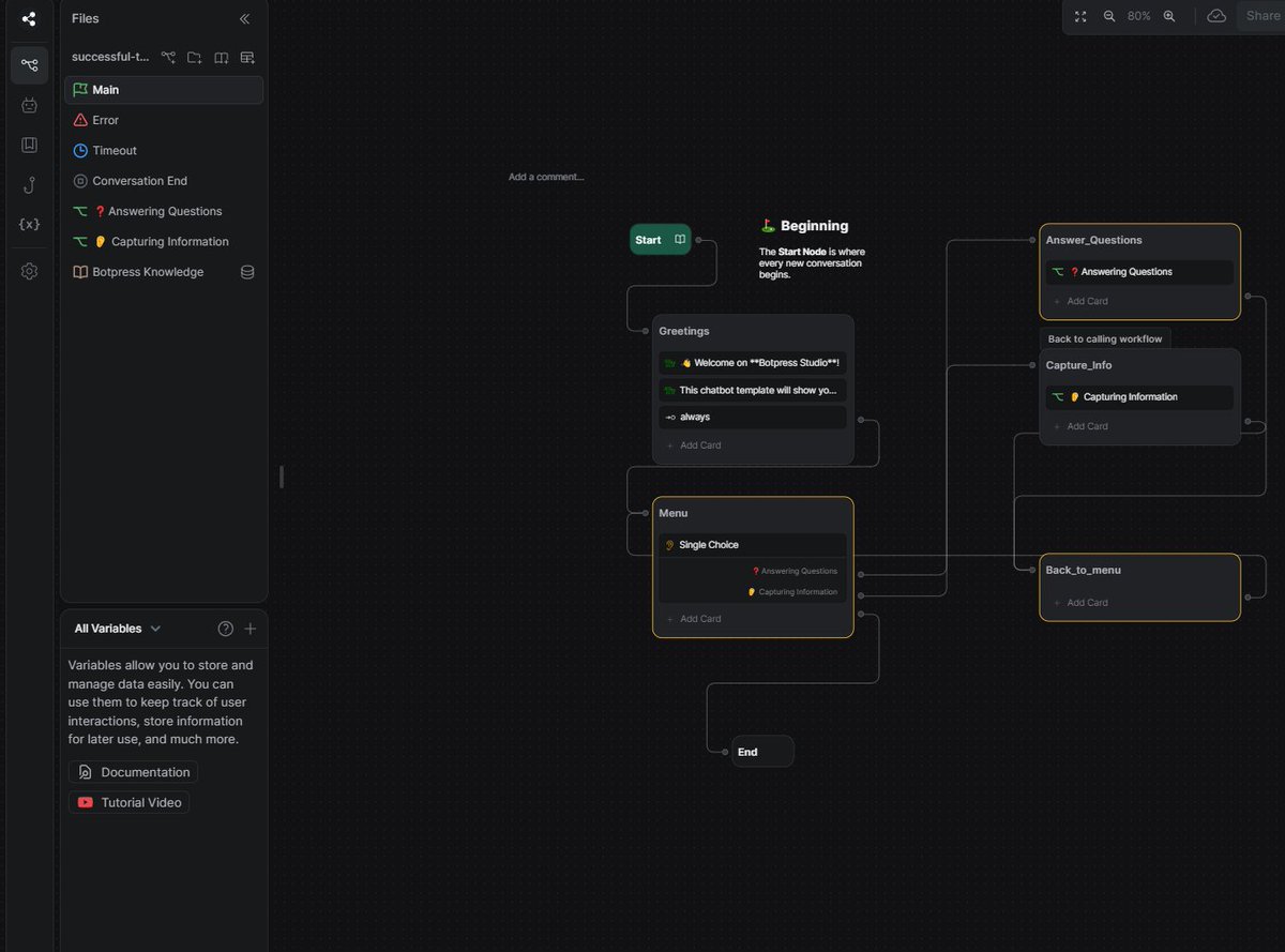 aaryendra_'s tweet image. I&apos;m thrilled to share my recent exploration into the world of chatbots🚀 #Botpress #CustomerEngagement #ChatbotRevolution 🤖