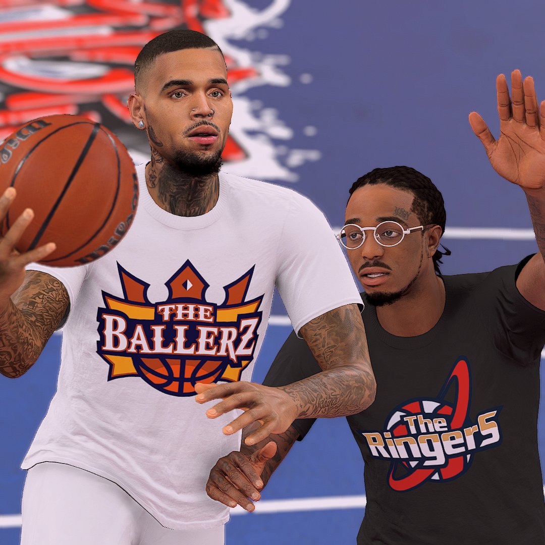 Chris Brown VS Quavo on 2K 😅 #NBA2K24 #NBA2K23 #NBA2K #MODS #CHRISBROWN #QUAVO