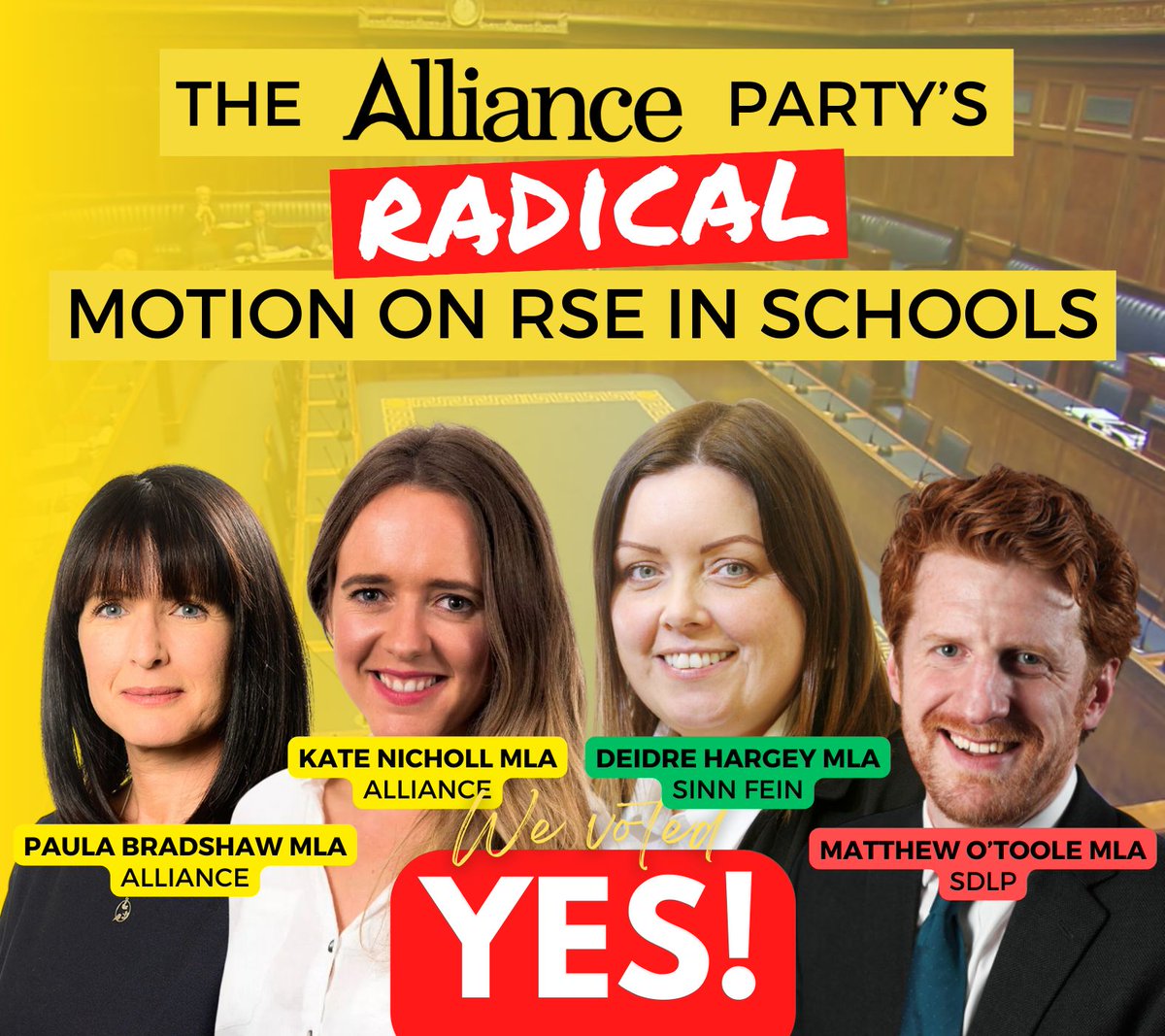 The DUP Trust parents, teachers and schools, the Alliance Party, Sinn Fein and SDLP do not!
#letkidsbekids