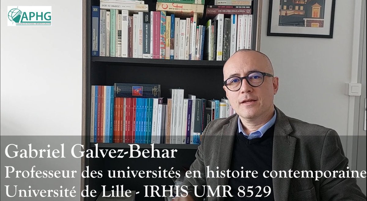 🎥 Une nouvelle série de Fenêtres sur cours pour l'#HGGSP. Gabriel Galvez-Behar, professeur à l'@univ_lille et membre de l'@IRHiS_ULille, spécialiste de l'histoire de l'innovation, propose ses réflexions sur le thème 'L'enjeu de la connaissance' ➡️ aphg.fr/Reflexions-sur…