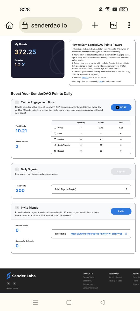 On-chain data growing fast @SenderLabs