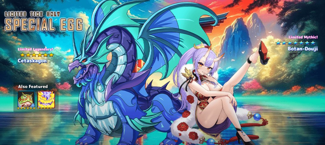 🔹Featured Mythic Monster🔹Botan-Douji, Scarlet Oni
⏰Hatch Period⏰Apr 24 3:00AM ~ May 1 1:59AM (UTC) 
🔥Available now at an increased chance up rate for a limited time only!  #NeoMonsters #Androidgames   #iosgames