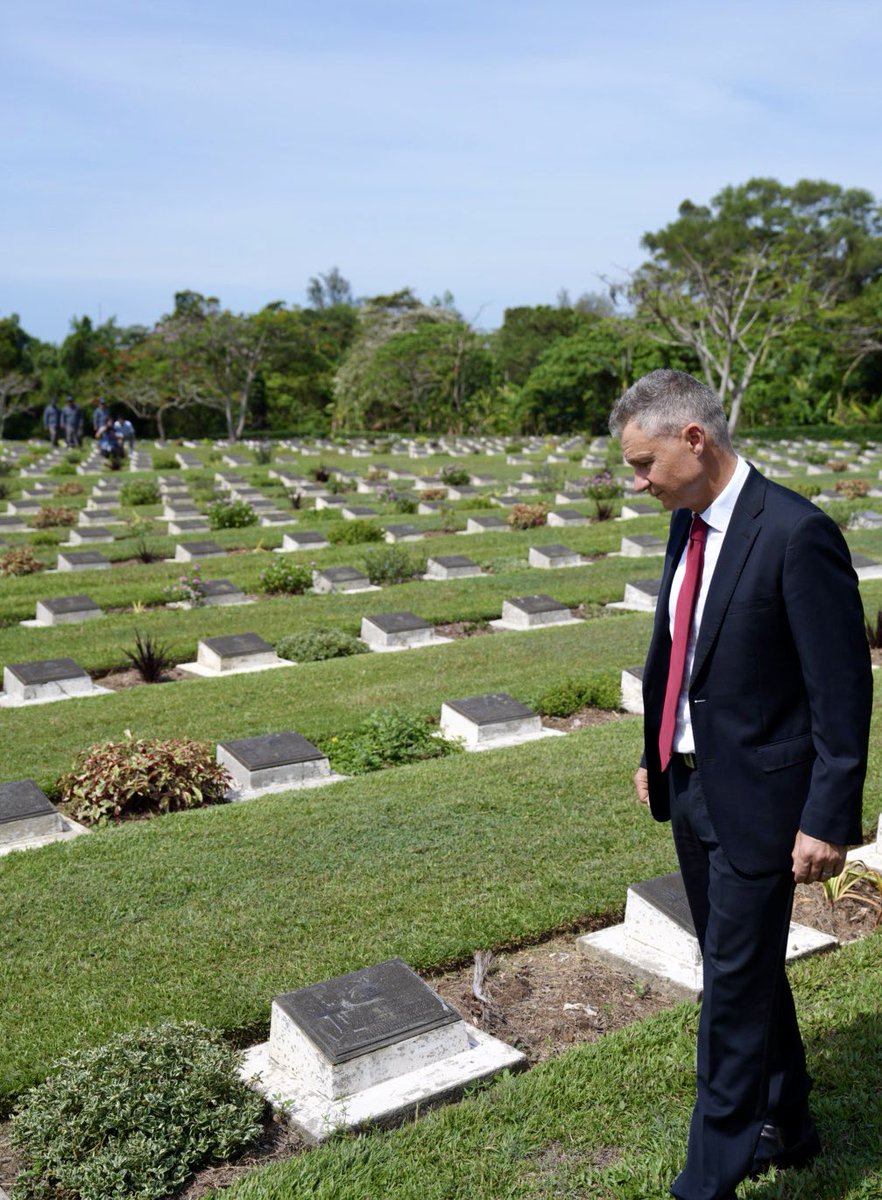 An honour to visit the Labuan War Cemetery here in Malaysia. Many of the Australian soldiers who rest here were held as POWs during WW2. Their stories are of courage and resilience in the face of hardship and atrocity. And it’s a story that will never be forgotten.