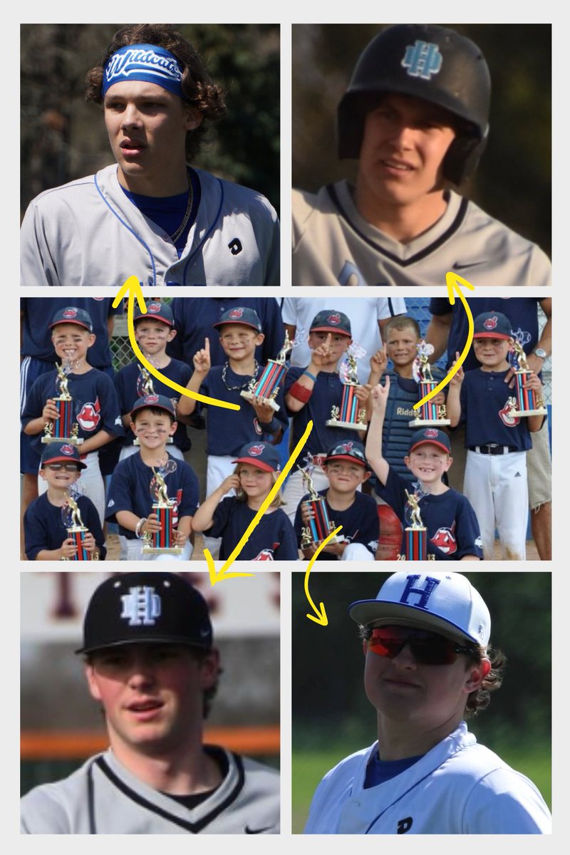 highchadder's tweet photo. 2013 >> 2024 These U7 teammates all hit home runs w/in the last week for their HS teams. #KindaCool

@MathesDrew @GilkersonCooper @colehorvath17 @Mitch_Davis2 @HDvBaseballClub @hdvBaseball @DarbyBaseball https://t.co/nUSQDiDKPF