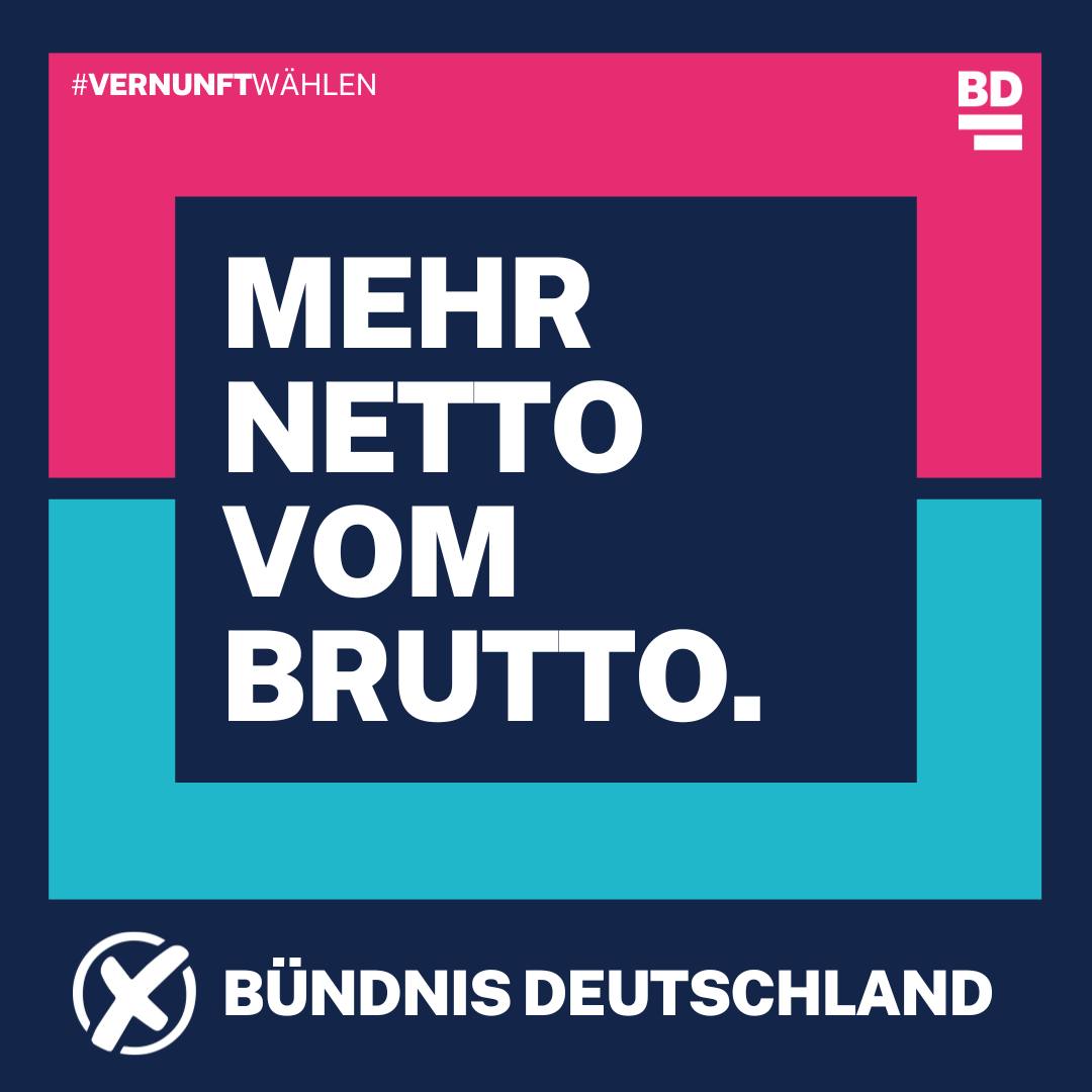 Am 9. Juni 2024 #BündnisDeutschland wählen.

#Europawahl2024