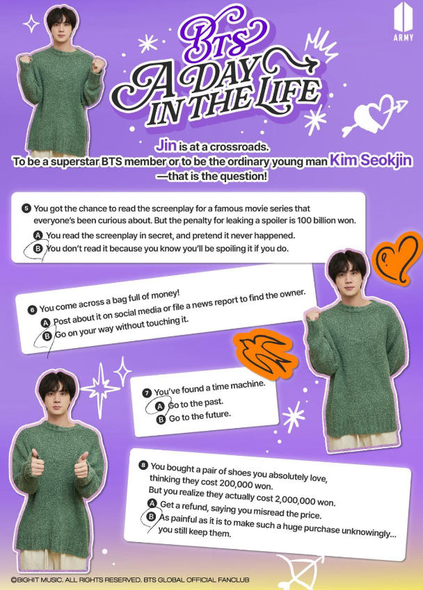 barbietaejin's tweet photo. BTS: A DAY IN THE LIFE — JIN and V https://t.co/I8Dcr4y04y