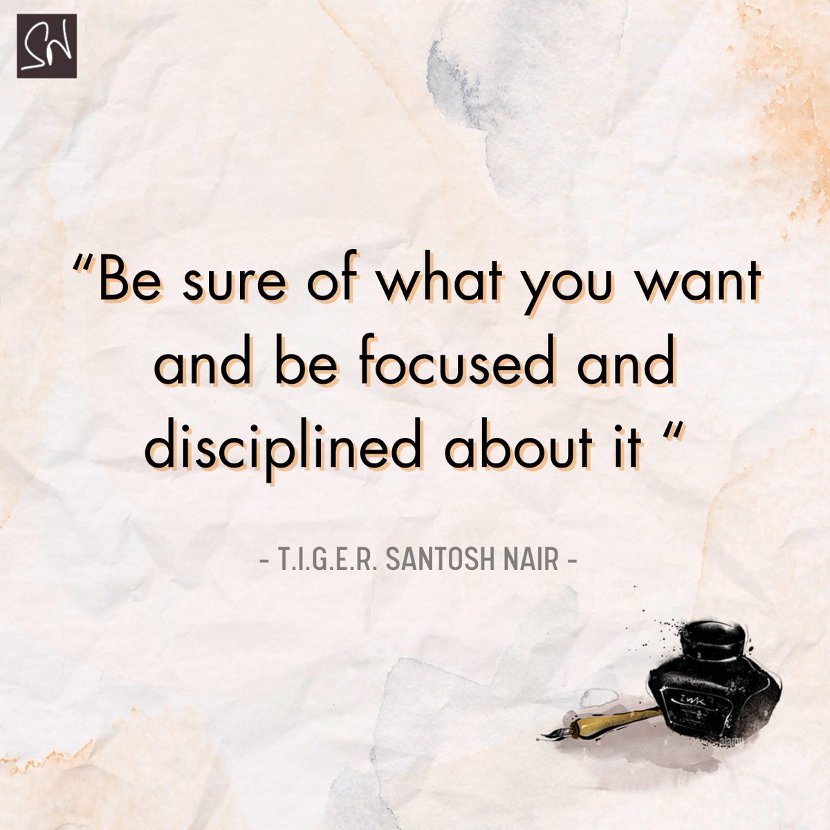 IamSantoshNair's tweet image. Be sure of what you want, and channel your focus and discipline toward achieving it. With clear goals and steadfast dedication, nothing can derail your journey to success. Are you ready to commit? 🎯 #StayFocused #BeDisciplined #SNWISDOM