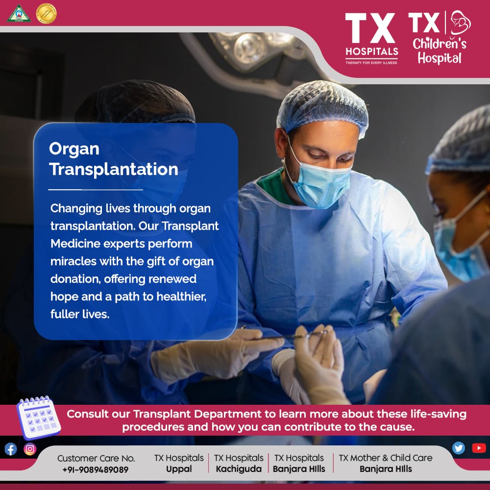 Change lives through organ transplantation. 🌟
Consult our experts to learn about life-saving procedures and how to contribute.
Book Now: txhospitals.in
Call Now: 9089489089
#OrganDonation #Transplant