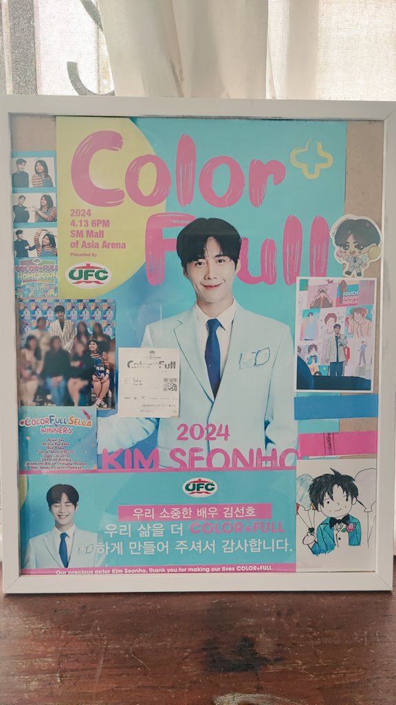 AngelyneNichole's tweet photo. Finally framed my poster since the quality of the paper used is not too thick better to keep it in a frame ๐ฉต
#KIMSEONHO #๊น์ ํธ #2024KIMSEONHOASIATOURinMANILA #ColorFull_in_MANILA #UFCFunChow #UFCxKSH https://t.co/vZOJfDqXbY