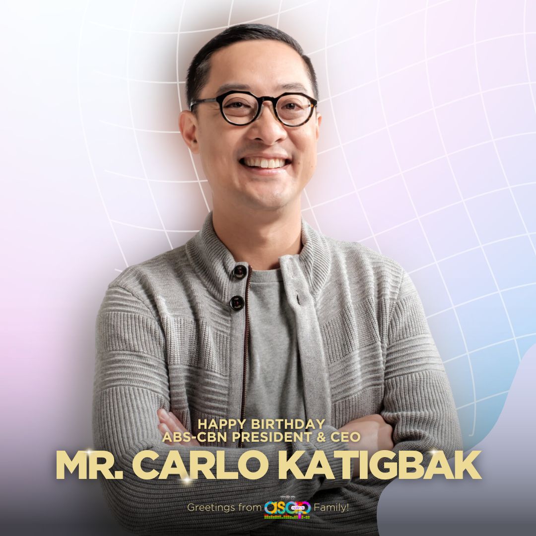 Happiest Birthday to our dear ABS-CBN President & CEO, Mr. Carlo Katigbak! 🎉 Wishing you a day filled with joy and blessings from your @ASAPOFFICIAL family! 🥳🥳🥳